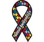 Cling - Autism Awareness Ribbon
