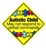 Decal - Autistic Child (yellow)