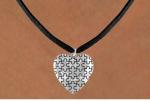 Necklace - Puffed Puzzle Piece Heart